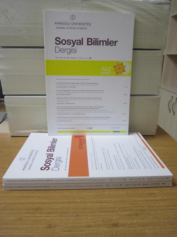 Anadolu Üniversitesi Sosyal Bilimler Dergisi - 2018 Yılı Cilt 18 - 3 Sayı TAKIM (Sayılar:2-3-4)