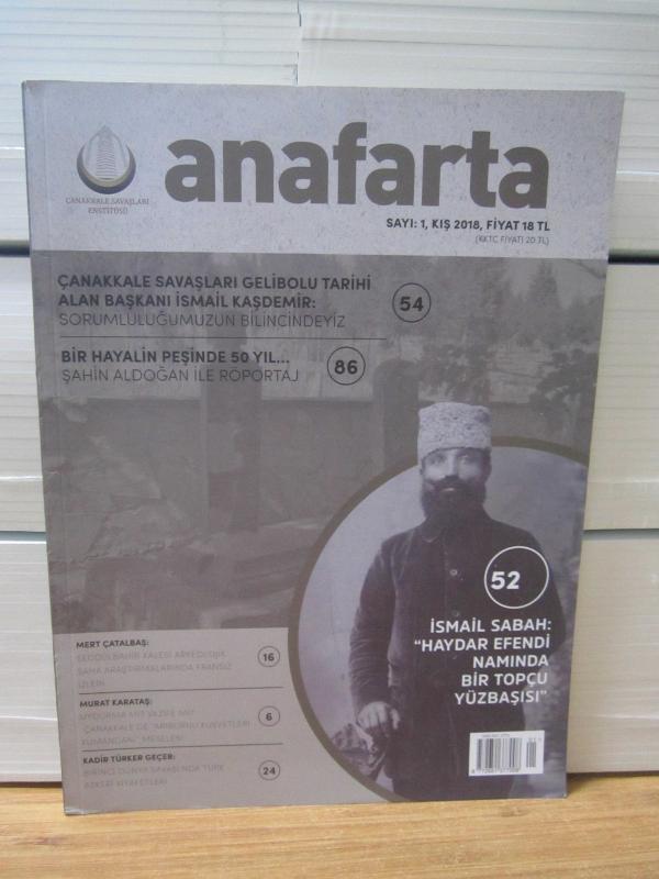 Anafarta Dergisi - Sayı 1 - Kış 2018 (İLK SAYI) - Çanakkale Savaşları Enstitüsü