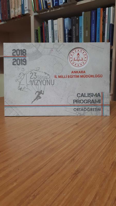 Ankara İl Milli Eğitim Müdürlüğü Ortaöğretim Çalışma Programı 2018-2019