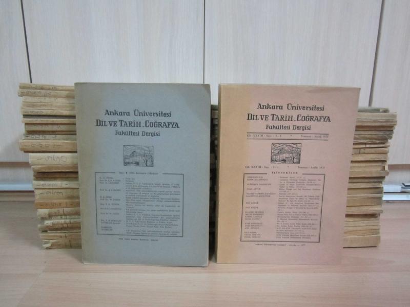Ankara Üniversitesi Dil ve Tarih-Coğrafya Fakültesi Dergisi - 1942-1970 Yılları Cilt 1-28 ve Arası 57 Dergi Mevcut (Sayılar Açıklamada)