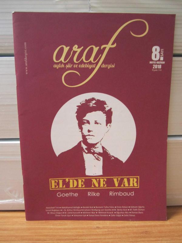 ARAF Aylık Şiir ve Edebiyat Dergisi - 8.Sayı - Mayıs Haziran 2018