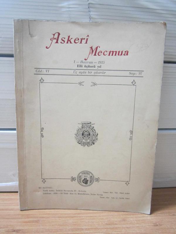 ASKERİ MECMUA - 53.Yıl - Cilt 6 Sayı 97 - Haziran 1935 (İçerisinde Harita ve Krokiler Var)