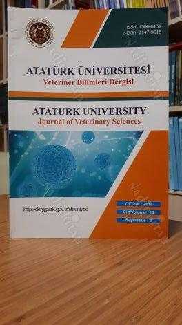 Atatürk Üniversitesi Veteriner Bilimleri Dergisi - Cilt 13 Sayı 3 - Yıl 2018 - Atatürk Üniversitesi Veteriner Fakültesi