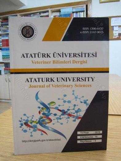 Atatürk Üniversitesi Veteriner Bilimleri Dergisi - Cilt 14 Sayı 3 - Yıl 2019 - Atatürk Üniversitesi Veteriner Fakültesi