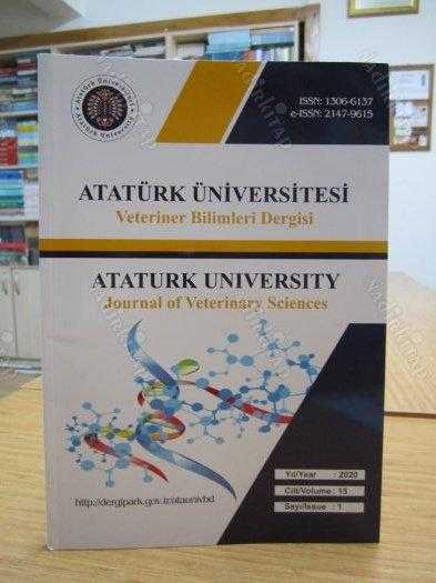 Atatürk Üniversitesi Veteriner Bilimleri Dergisi - Cilt 15 Sayı 1 - Yıl 2020 - Atatürk Üniversitesi Veteriner Fakültesi