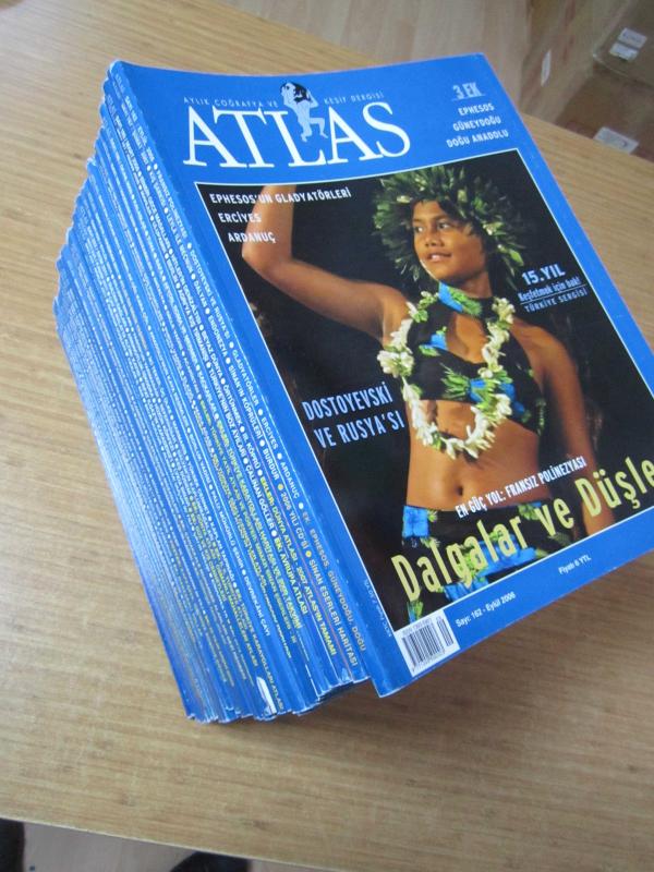 ATLAS Aylık Coğrafya ve Keşif Dergisi - 2006-2021 Yılları Arası Yayınlanmış 81 Sayı TAKIM (Sayılar Açıklamada)
