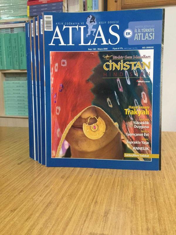 ATLAS Aylık Coğrafya ve Keşif Dergisi - 2008 Yılı 7 Sayı TAKIM (Sayılar: 182-183-184-185-186-188-189)