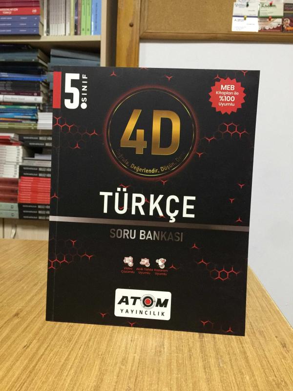 ATOM 4D 5.SINIF TÜRKÇE SORU BANKASI Atom Yayıncılık
