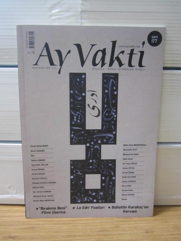 AY VAKTİ DERGİSİ - 2019 Yılı Tüm Sayılar TAKIM (Sayılar 178-183 ve Arası 6 Sayı Mevcut)