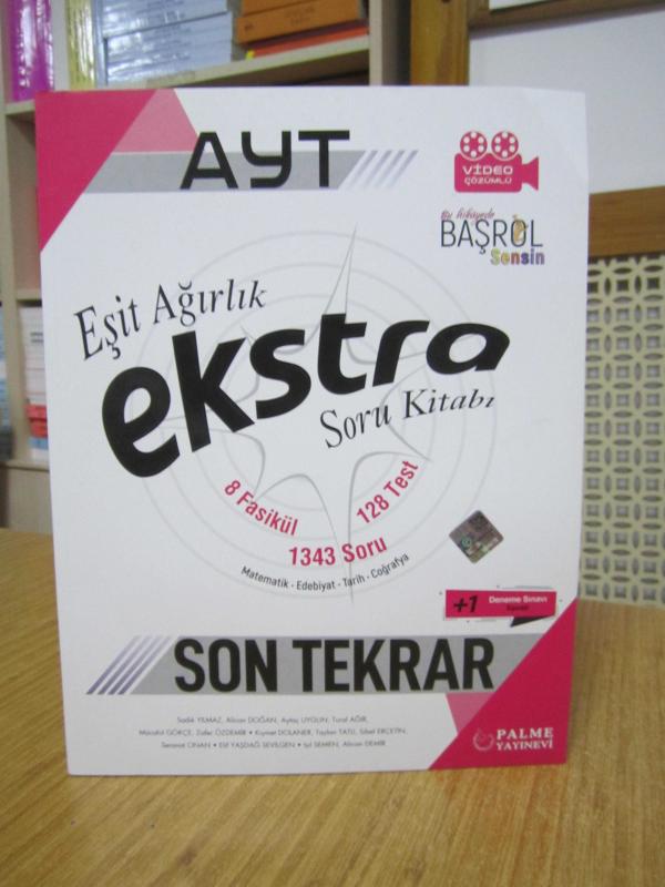 AYT Eşit Ağırlık EKSTRA Soru Kitabı Son Tekrar (8 Fasikül 128 Test 1343 Soru) / Palme Yayınevi