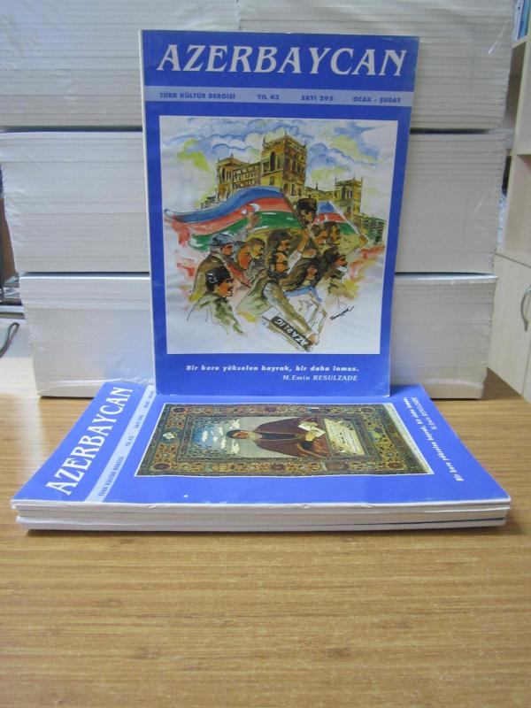 AZERBAYCAN Türk Kültür Dergisi - 1994 Yılı Tüm Sayılar TAKIM (Sayılar: 295-300 ve Arası 6 Dergi Mevcut)