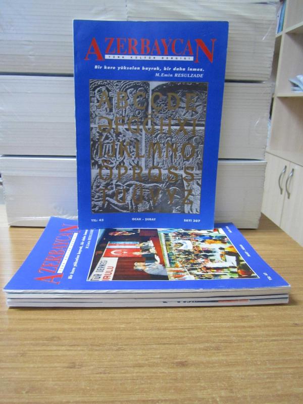 AZERBAYCAN Türk Kültür Dergisi - 1996 Yılı Tüm Sayılar TAKIM (Sayılar: 307-312 ve Arası 6 Dergi Mevcut)