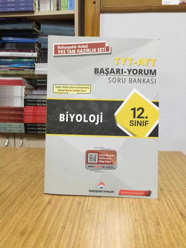 Bahçeşehir Koleji TYT-AYT Başarı-Yorum BİYOLOJİ 12. Sınıf Soru Bankası (2024-2025)