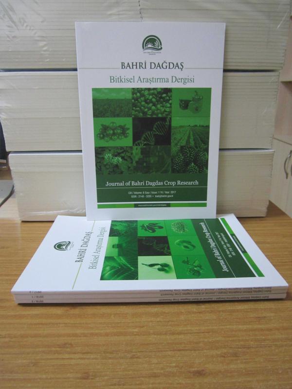 BAHRİ DAĞDAŞ Bitkisel Araştırma Dergisi - 2017-2018 Yılları 4 Sayı TAKIM (Cilt 6 Sayı 1 & Sayı 2 ve Cilt 7 Sayı 1 & Sayı 2)