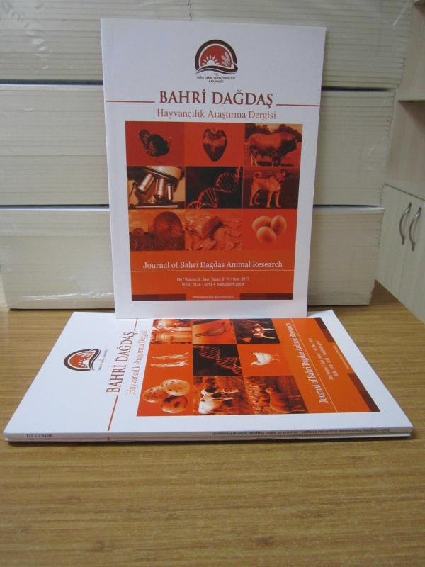 BAHRİ DAĞDAŞ Hayvancılık Araştırma Dergisi - 2017-2018 Yılları 3 Sayı TAKIM (Cilt 6 Sayı 2 ve Cilt 7 Sayı 1 & Sayı 2)