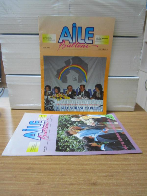 Başbakanlık Aile Araştırma Kurumu Başkanlığı AİLE BÜLTENİ - 1.Sayı (Ocak 1991) ve 2.Sayı (Şubat 1991) TAKIM