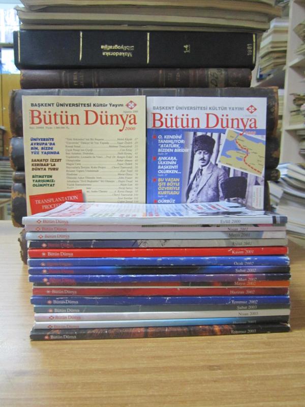 Başkent Üniversitesi - Bütün Dünya 2000 Dergisi - 2000'den 2006'ya Kadar Yayınlanmış 17 Farklı Sayı Mevcut (Sayılar Açıklamada)