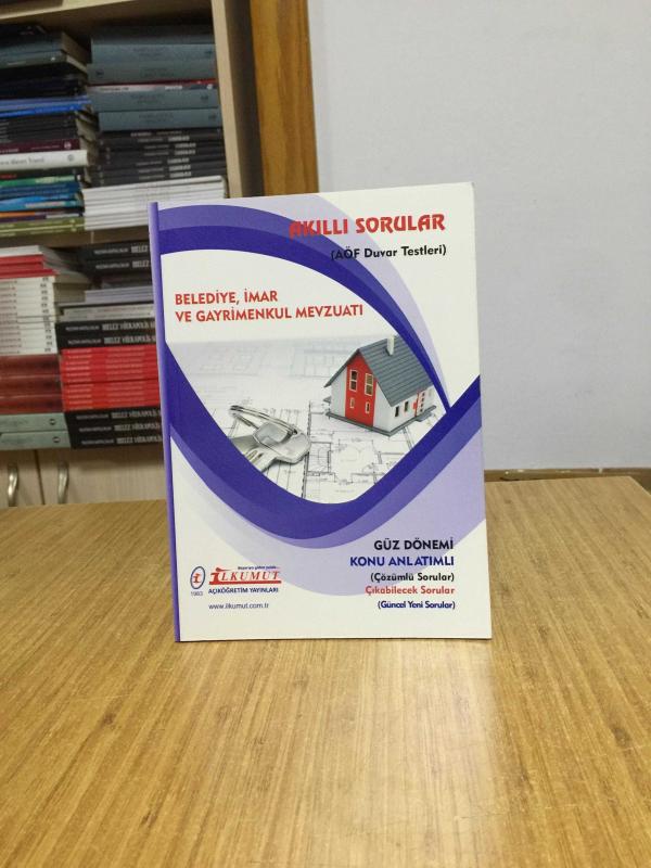 Belediye İmar ve Gayrimenkul Mevzuatı Akıllı Sorular AÖF Duvar Testleri / İlkumut Açıköğretim Yayınları
