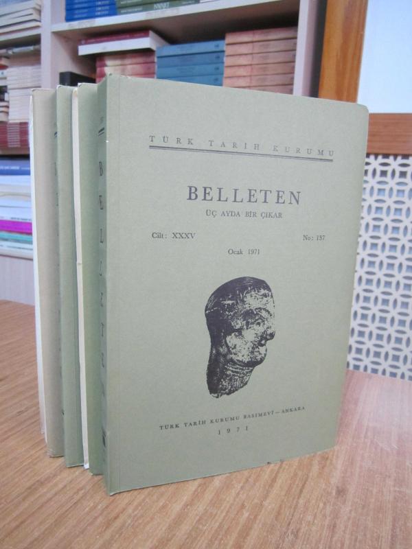 BELLETEN Türk Tarih Kurumu Dergisi - 1971 Yılı 4 Sayı TAKIM (35. Cilt Sayılar: 137-138-139-140)