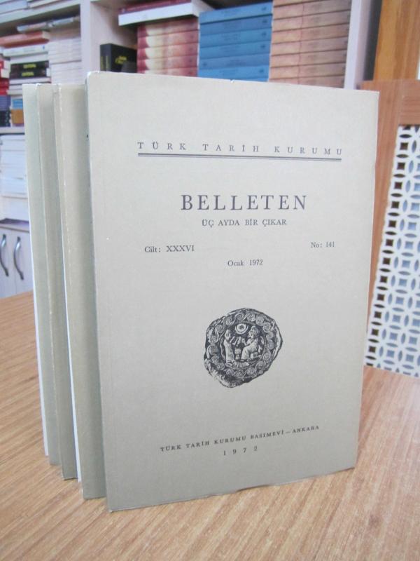 BELLETEN Türk Tarih Kurumu Dergisi - 1972 Yılı 4 Sayı TAKIM (36. Cilt Sayılar: 141-142-143-144)