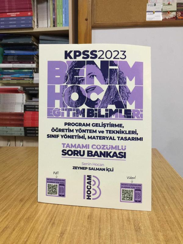 Benim Hocam 2023 KPSS Eğitim Bilimleri Program Geliştirme Öğretim Yöntem ve Teknikleri Sınıf Yönetimi, Materyal Tasarımı Tamamı Çözümlü Soru Bankası