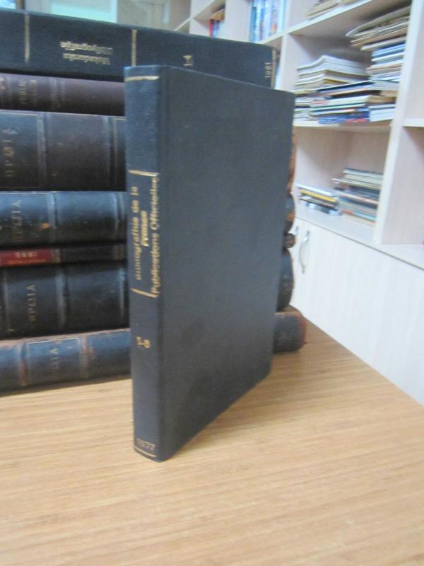 Bibliographie de la France - Publications Officielles - 23 Mars 1977 (No 12) - 21 Decembre 1977 (No 51)