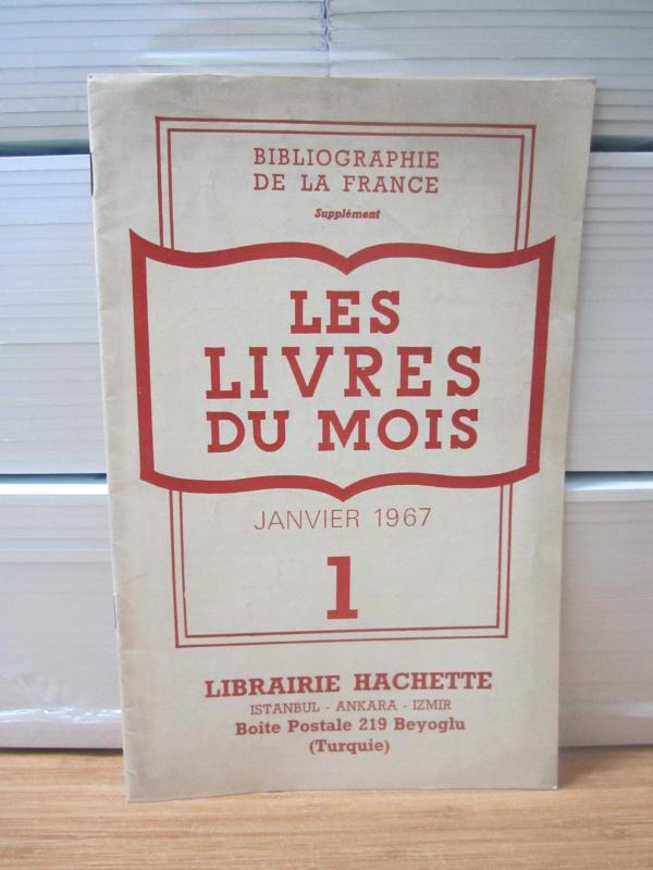 Bibliographie de la France Supplement 1 - Les Livres du Mois - Janvier 1967