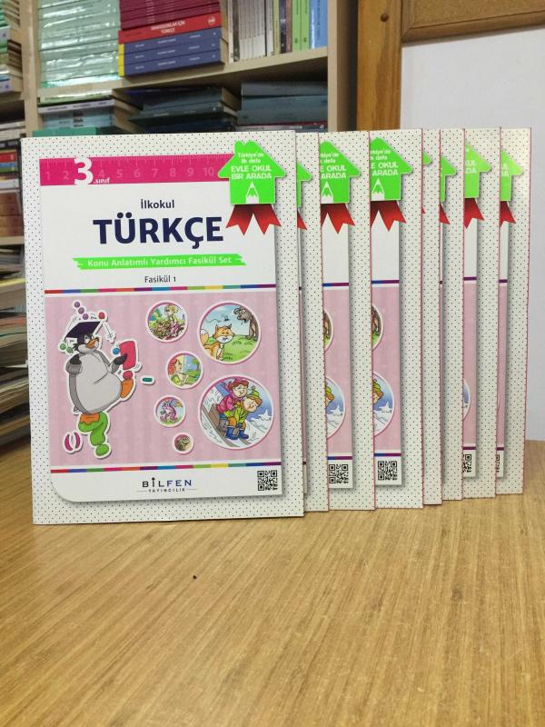 BİLFEN 3. Sınıf İlkokul TÜRKÇE Konu Anlatımlı Yardımcı Fasikülleri / Ödev Fasikülleri 8 Adet Fasikül Set (Fasiküller 1-8) Bilfen Yayıncılık