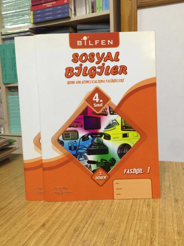 BİLFEN 4. Sınıf 2. Dönem SOSYAL BİLGİLER Konu Anlatımlı Çalışma Fasikülleri / Ödev Fasikülleri / Fasikül 1 ve Fasikül 2