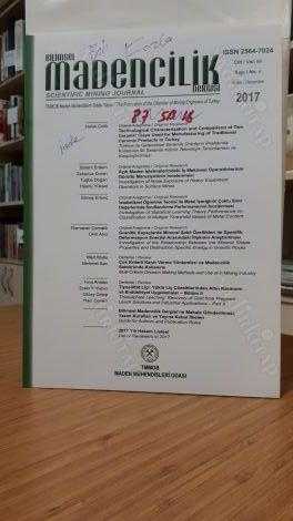 Bilimsel Madencilik Dergisi - Cilt 56 Sayı 4 - Aralık 2017 - TMMOB Maden Mühendisleri Odası