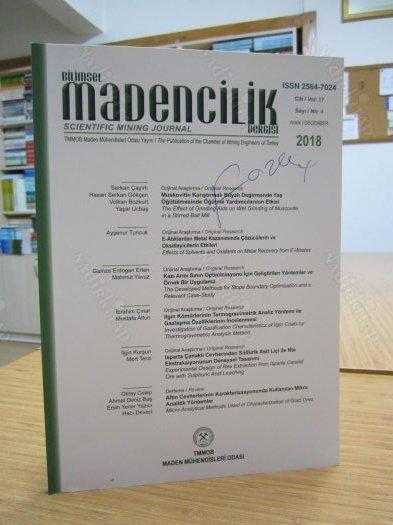 Bilimsel Madencilik Dergisi - Cilt 57 Sayı 4 - Aralık 2018 - TMMOB Maden Mühendisleri Odası