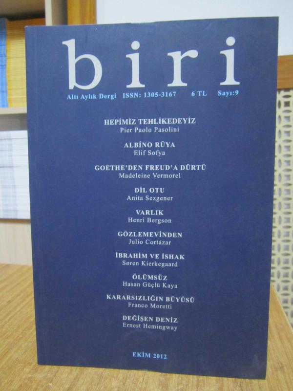BİRİ Yıllık Edebiyat Dergisi - Sayı 9 - Ekim 2012 ( Hasan Güçlü Kaya )
