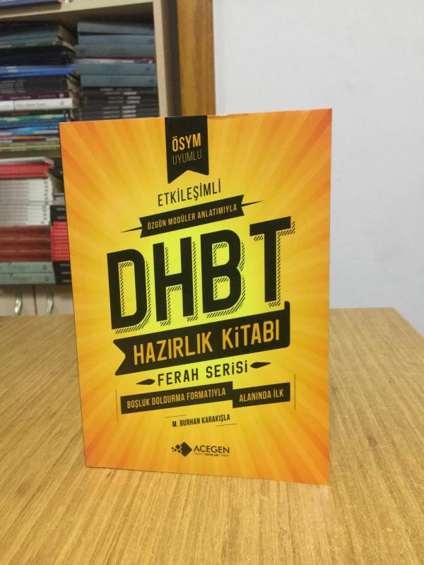 Boşluk Doldurmalı DHBT Hazırlık Kitabı Acegen Yayınevi 1.Baskı