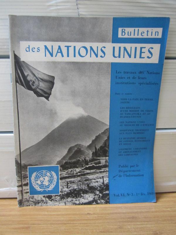 Bulletin des Nations Unies - Vol 6 - No 3 - 1er Fevrier 1949 - Publie par le Departement De L'information