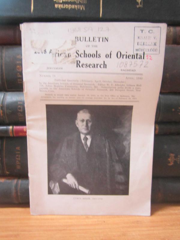 Bulletin of the American Schools of Oriental Research - Number 78 - April 1940