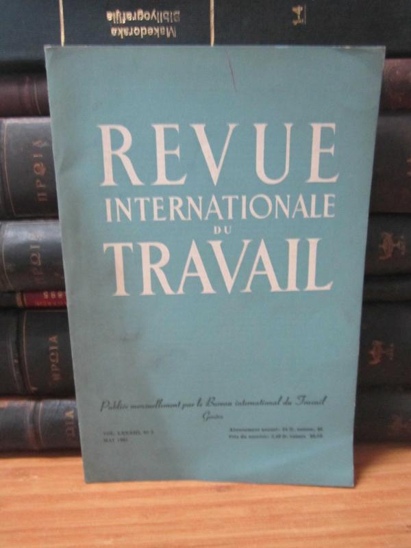 Bureau International du Travail Geneve - Revue Internationale du Travail - Vol 83 No 5 - Mai 1961
