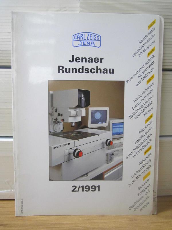 CARL ZEISS JENA REVIEW / Jenaer Rundschau - 1991/2 (Deutsch)