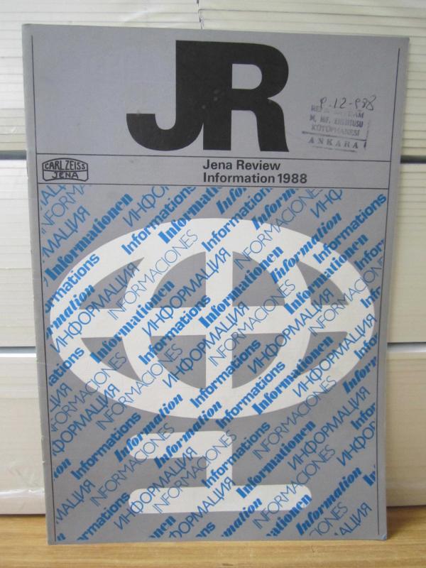 CARL ZEISS JENA REVIEW / Jenaer Rundschau - Information 1988 (English)