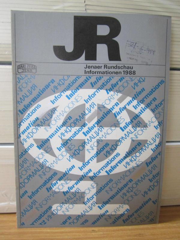 CARL ZEISS JENA REVIEW / Jenaer Rundschau - Informationen 1988 (Deutsch)