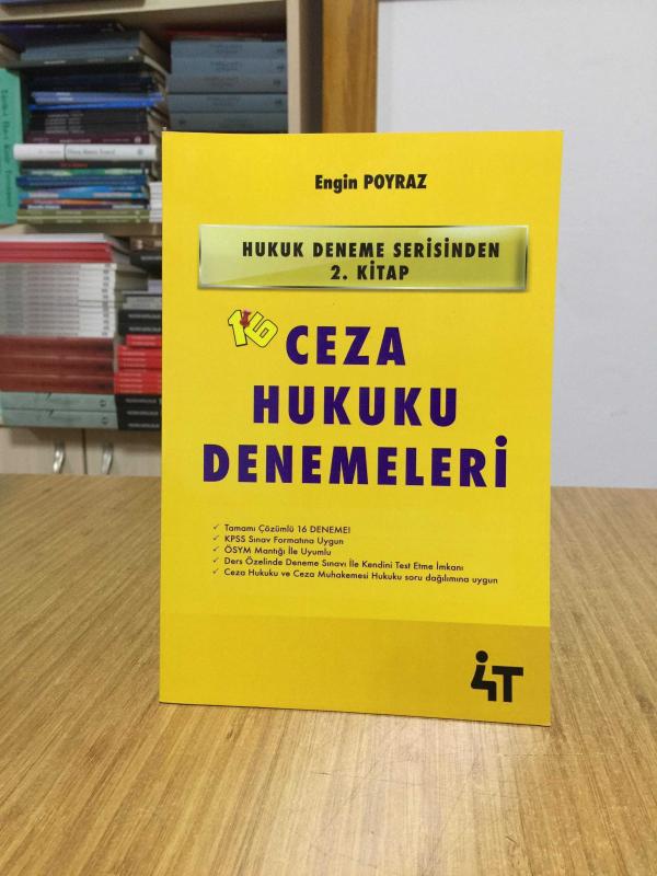 Ceza Hukuku Denemeleri 4T Yayınları