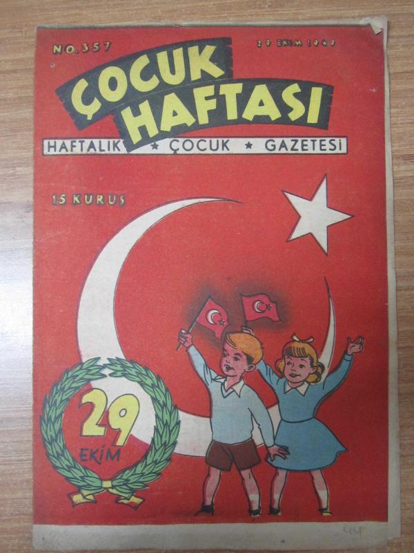 ÇOCUK HAFTASI Haftalık Çocuk Gazetesi - No 357 - 29 Ekim 1949