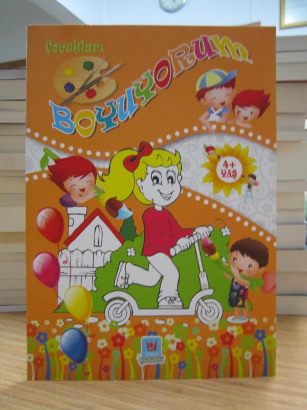 Çocukları Boyuyorum (4+ Yaş Boyama Kitabı)