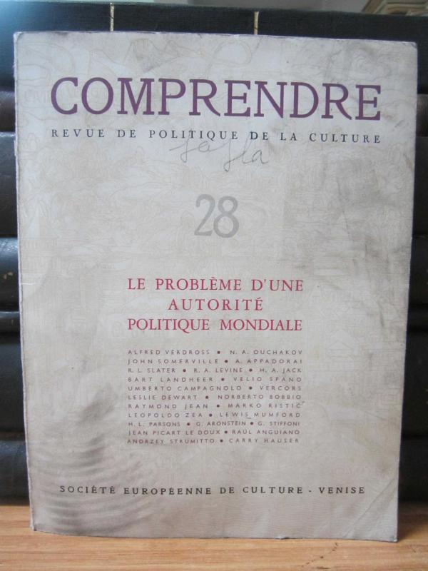 Comprendre Revue De Politique De La Culture - Societe Europeenne de Culture Venise