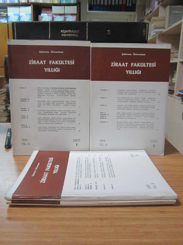 Çukurova Üniversitesi Ziraat Fakültesi Yıllığı - 1978 - YIL 9 - İLK 4 SAYI