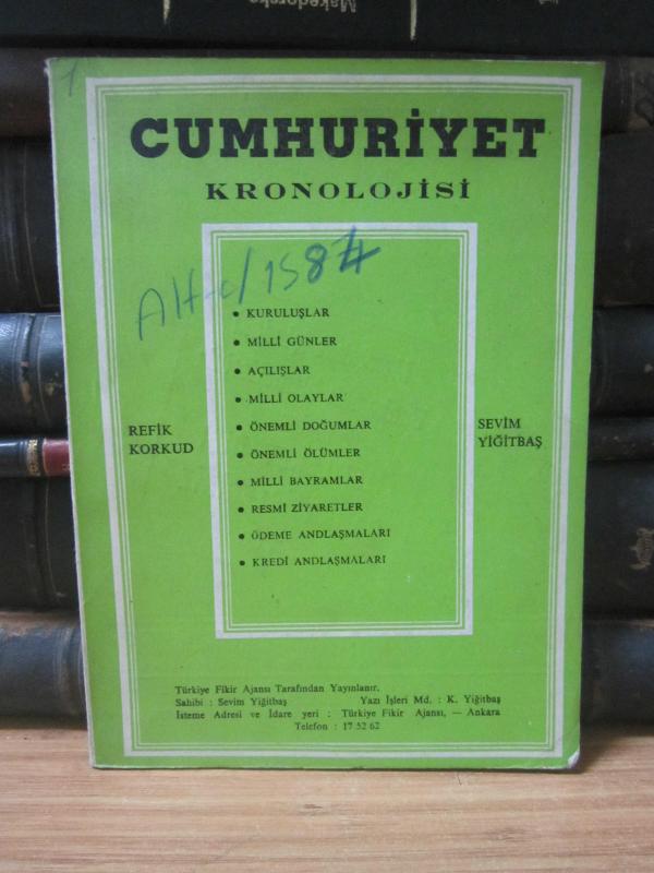 Cumhuriyet Kronolojisi