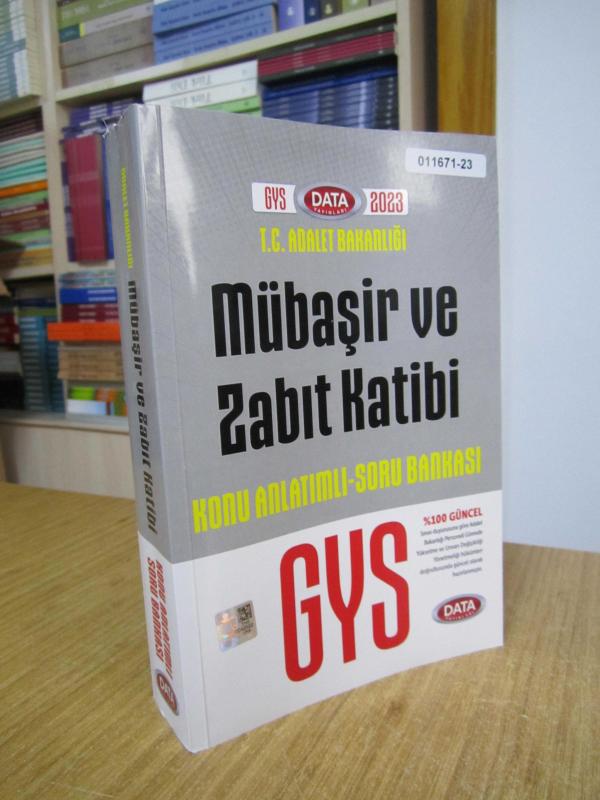 Data Yayınları GYS 2023 T.C. Adalet Bakanlığı Mübaşir ve Zabıt Katibi Konu Anlatımlı Soru Bankası