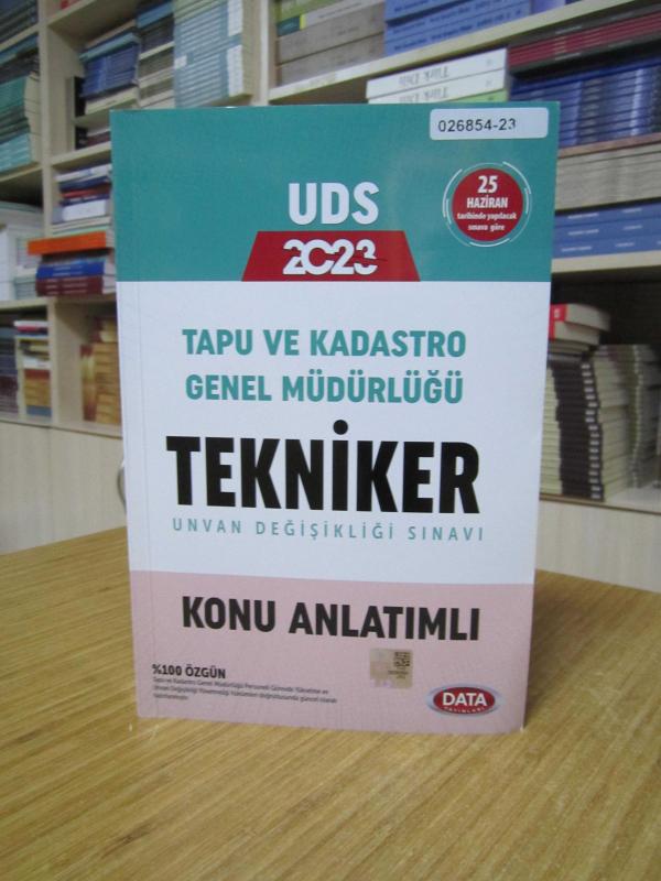 Data Yayınları UDS 2023 Tapu ve Kadastro Genel Müdürlüğü TEKNİKER Konu Anlatımlı