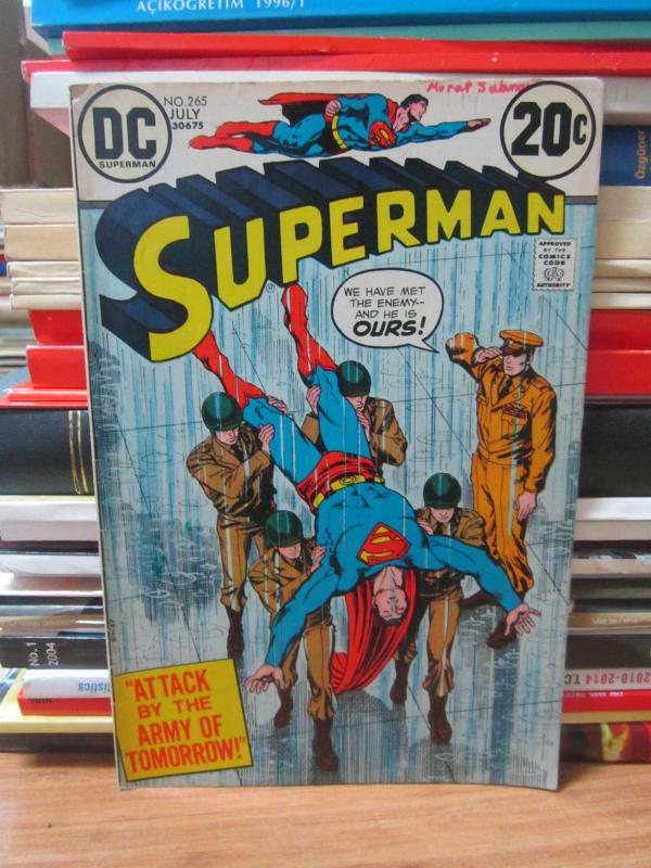 DC Superman Comic - Superman Vol 35 No 265 - July 1973