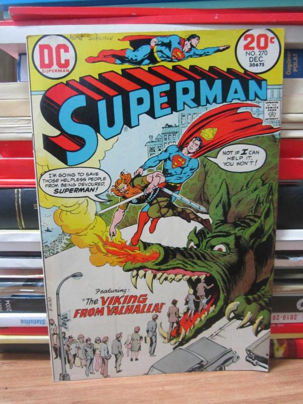 DC Superman Comic - Superman Vol 35 No 270 - December 1973