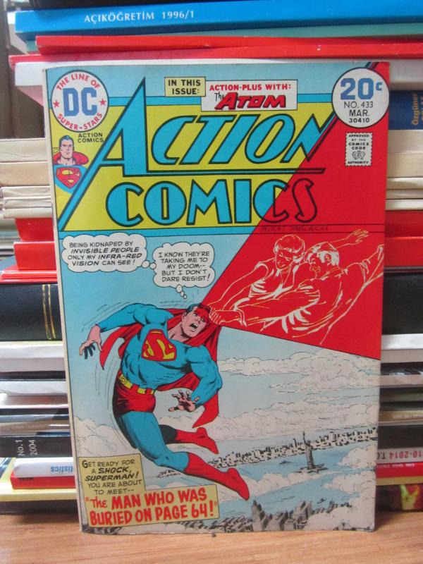 DC Superman Comic - Superman Vol 37 No 433 - March 1974